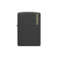 Zippo 236ZL Classic Black Crackle® Zippo Logo