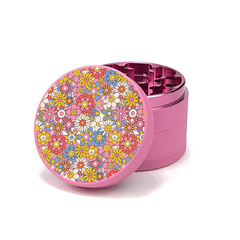 Green Star | 2.5" (63mm) Herb Grinder - Retro Flowers