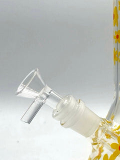 10" Flower Design Glass Bong