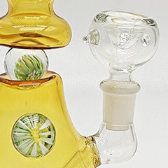8-1/2" Water Bong With Fancy Glass Bowl