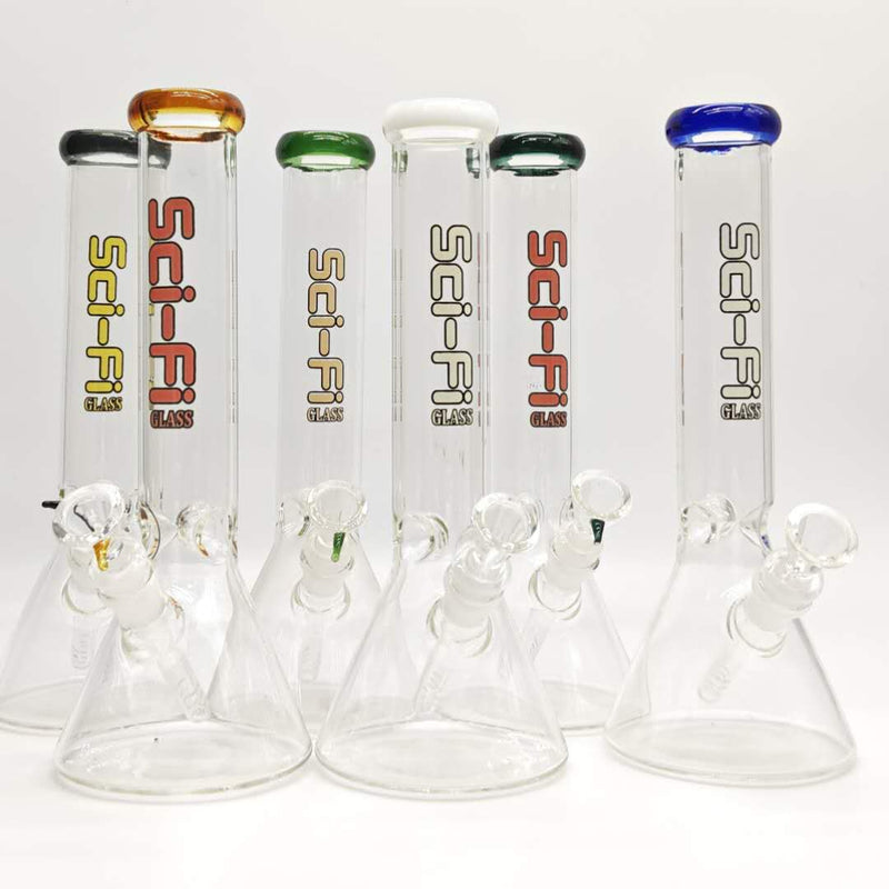 12“ 4mm Color Assorted Beaker Bong