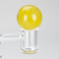 Shine Glassworks | Latticino Marble Carb Cap - Made in Canada