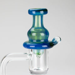 Shine Glassworks | Fume Coloured Carb Cap with Micro Opal - Made in Canada