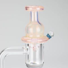 Shine Glassworks | Fume Coloured Carb Cap with Micro Opal - Made in Canada