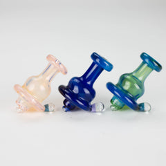 Shine Glassworks | Fume Coloured Carb Cap with Micro Opal - Made in Canada