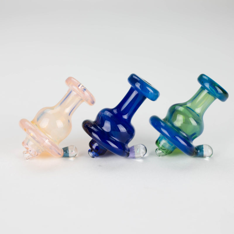 Shine Glassworks | Fume Coloured Carb Cap with Micro Opal - Made in Canada