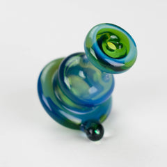 Shine Glassworks | Fume Coloured Carb Cap with Micro Opal - Made in Canada