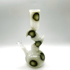 9.5" Flower Designed Bong - Assorted Color [PIP651]