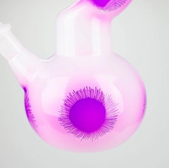 9.5" Flower Designed Bong - Assorted Color [PIP651]