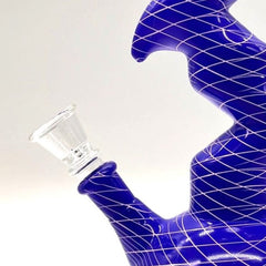 9.5" Zig-zag Designed Bong - Assorted Color [PIP651]