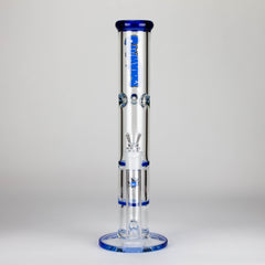 Ganjavibes | Honeycomb 14 Inches Two Disk Percolator Glass Bong By Irie Vibes Series