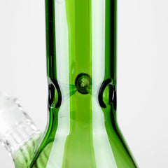 Genie | 18" 7 mm color-tube and clear-bottom beaker water bong [GE3110]
