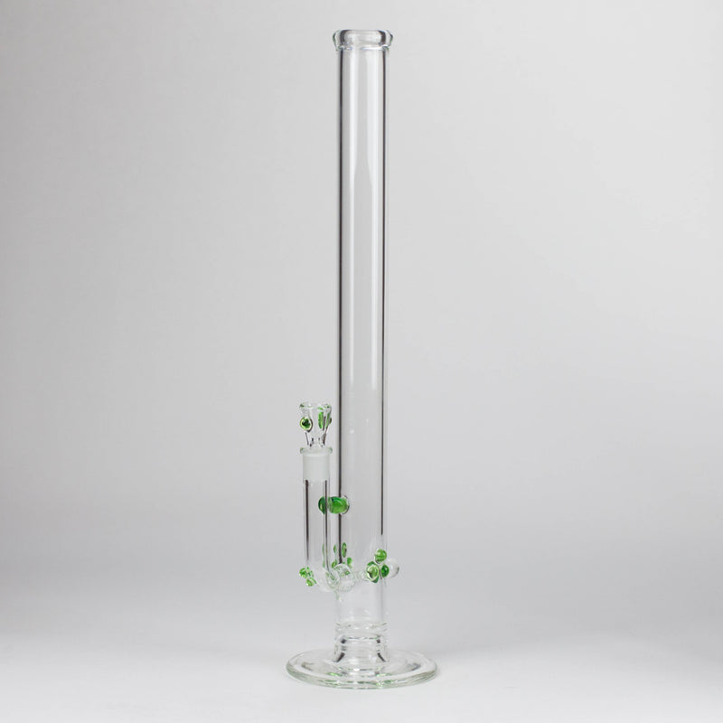 Shine Glassworks | 22 inch 38mm Straight Tube with opal accents [ST 2201] -Made in Canada