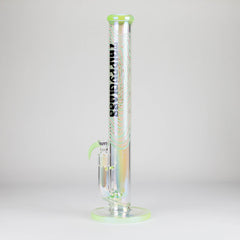 Trippy Glass | 17" Holographic Double Inline  Straight Tube Glass Bong