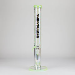Trippy Glass | 17" Holographic Double Inline  Straight Tube Glass Bong