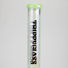 Trippy Glass | 17" Holographic Double Inline  Straight Tube Glass Bong