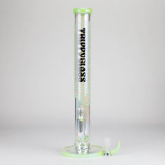 Trippy Glass | 17" Holographic Double Inline  Straight Tube Glass Bong