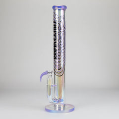 Trippy Glass | 17" Holographic Double Inline  Straight Tube Glass Bong